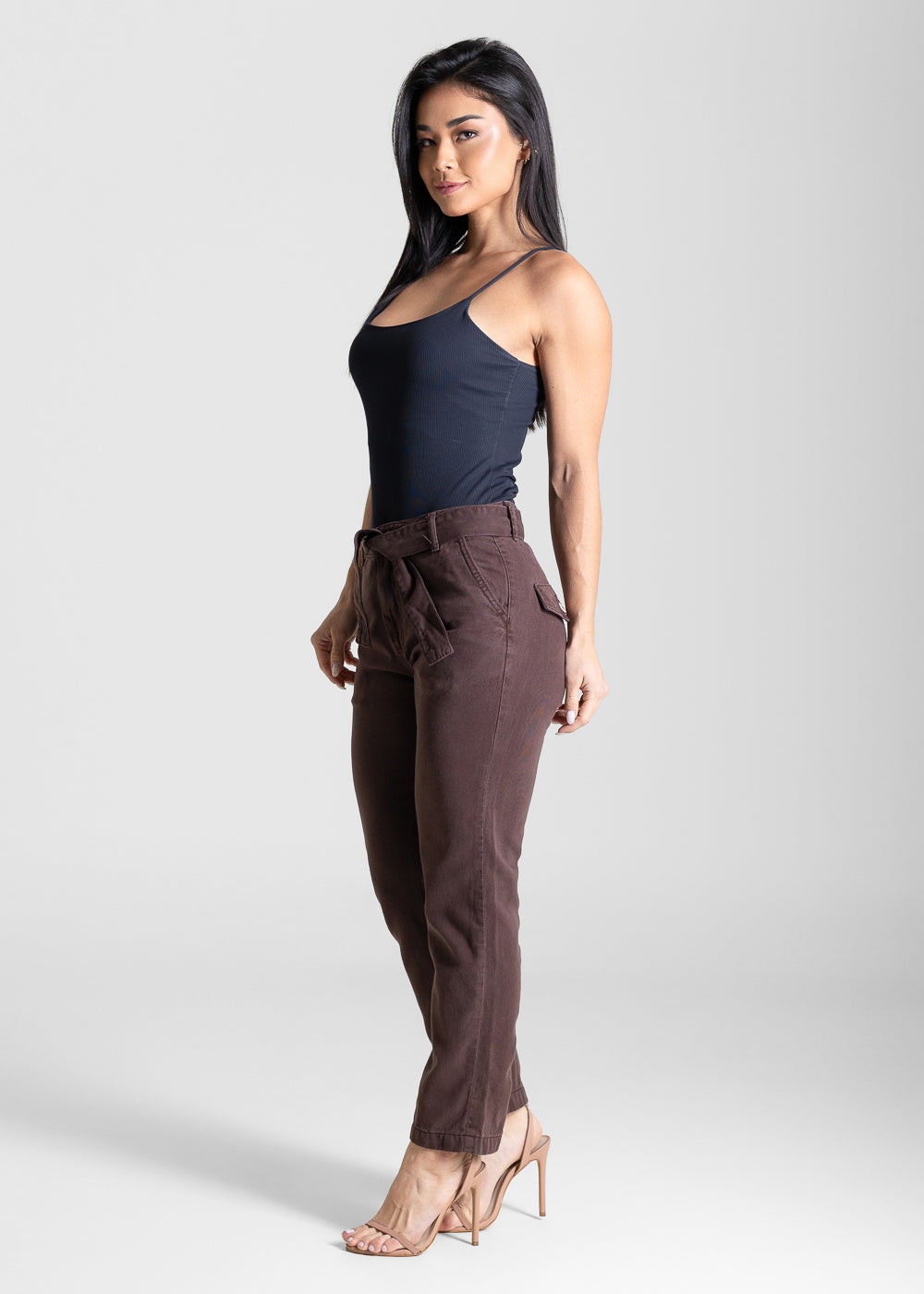 Calça Sarja Sawary Reta - 283977 MARROM