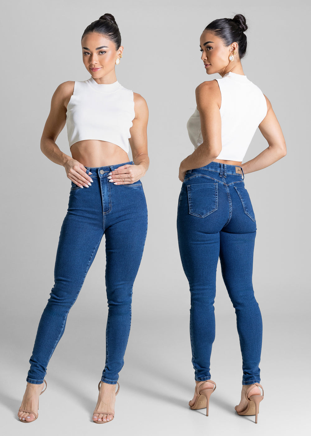 Calça Jeans Sawary Push Up - 283984 AZUL
