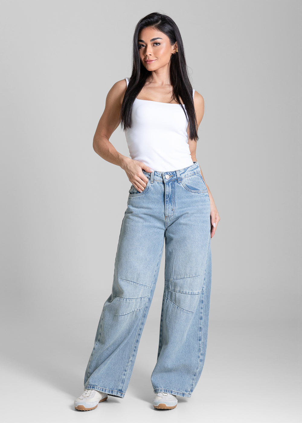 Calça Jeans Sawary Balloon Petit - 283991 AZUL
