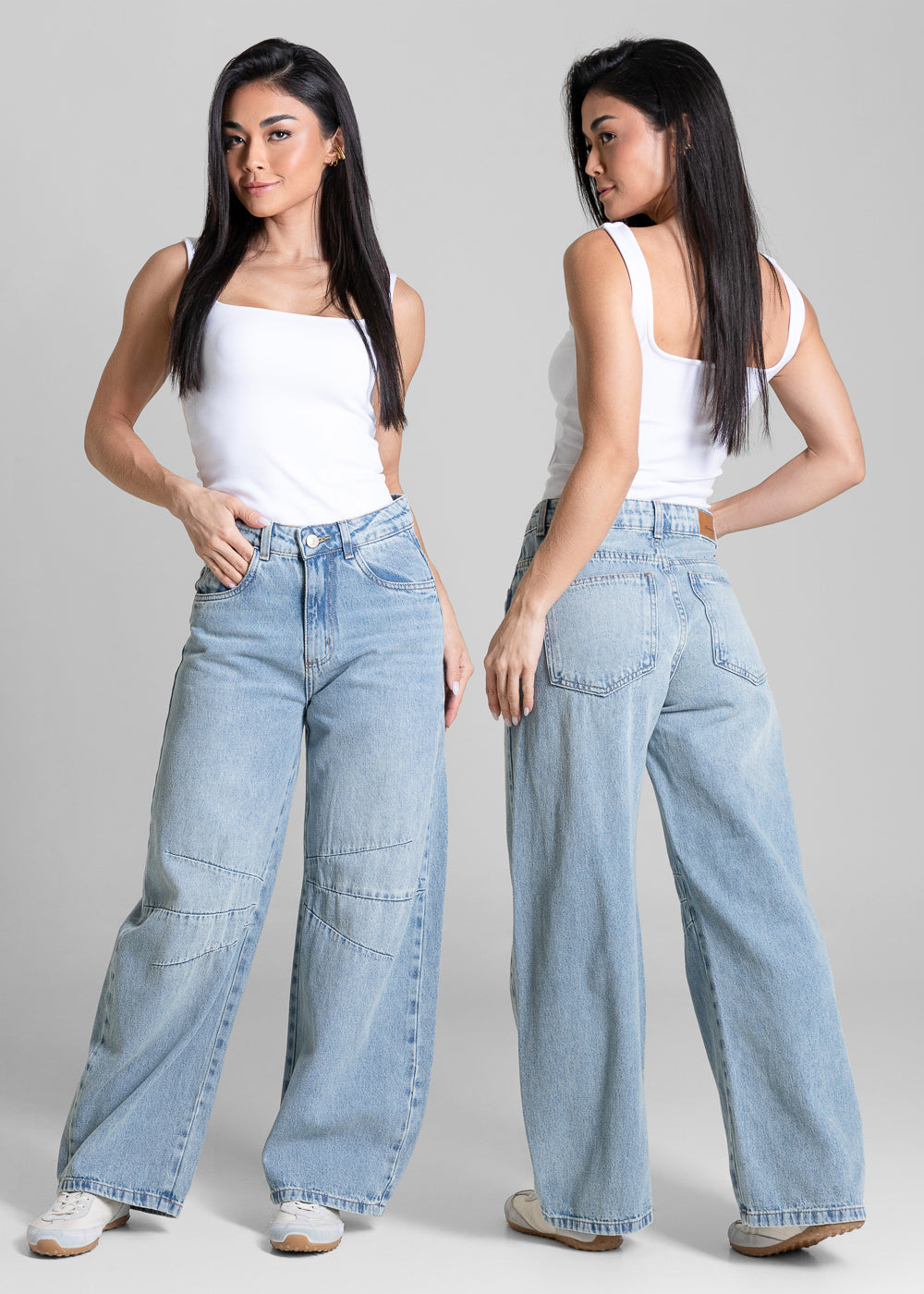 Calça Jeans Sawary Balloon Petit - 283991 AZUL