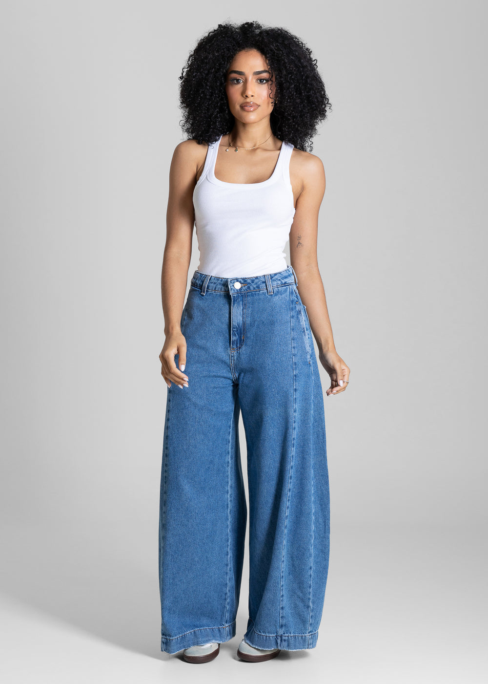 Calça Jeans Sawary Balloon Petit - 283993 AZUL