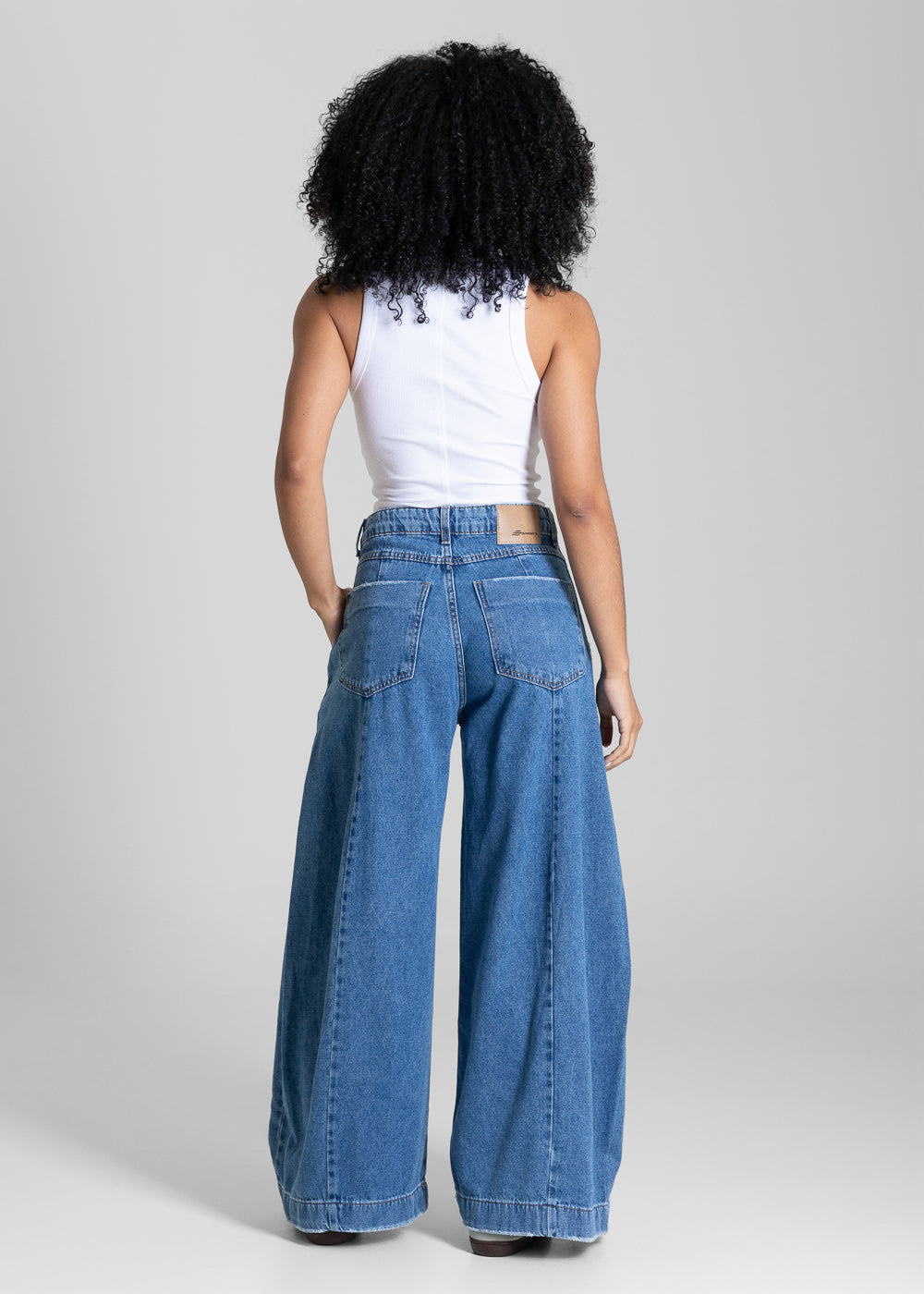 Calça Jeans Sawary Balloon Petit - 283993 AZUL