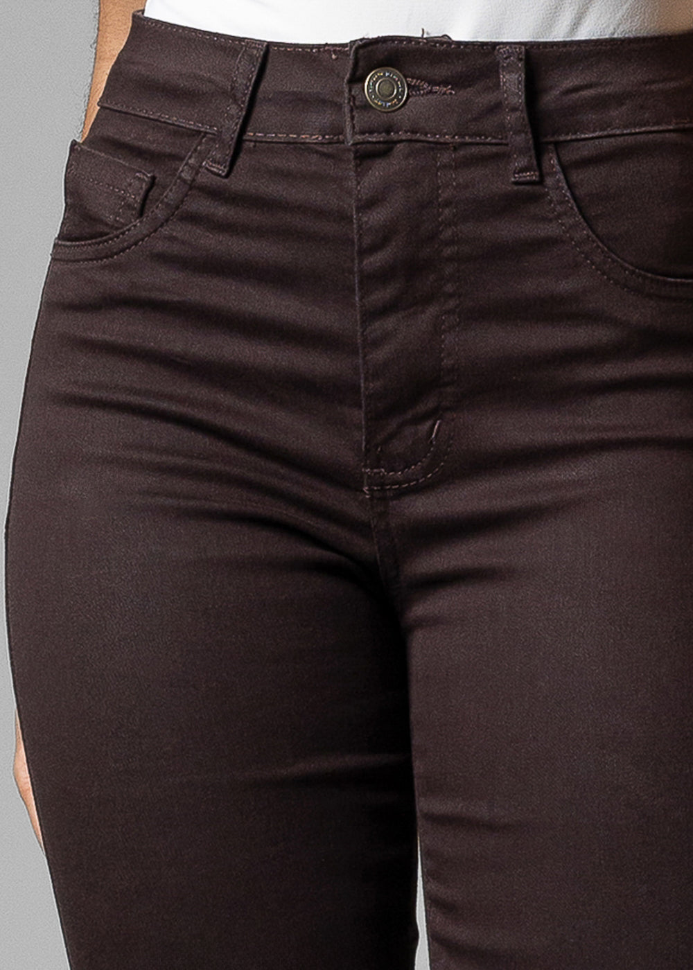 Calça Sarja Sawary Reta - 283994 MARROM