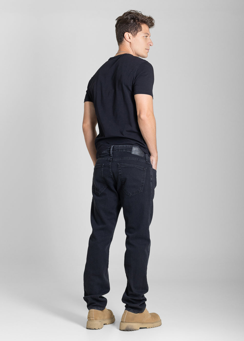 Calça Jeans Sawary Slim - 284005 PRETO