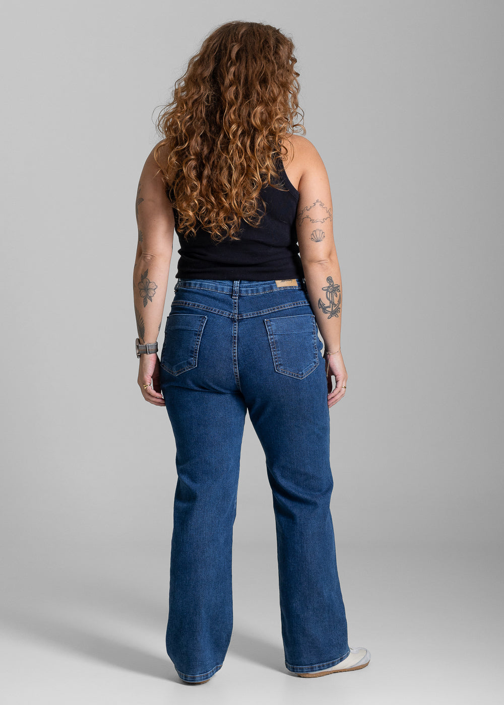Calça Jeans Sawary Plus Size Reta Petit - 284018 AZUL