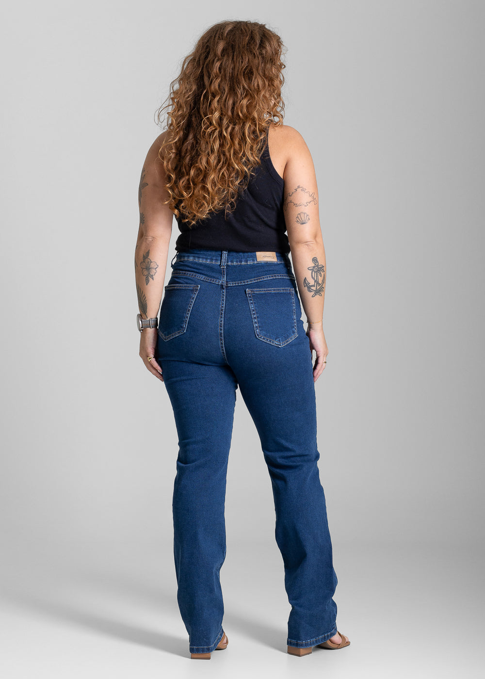 Calça Jeans Sawary Plus Size Reta - 284019 AZUL