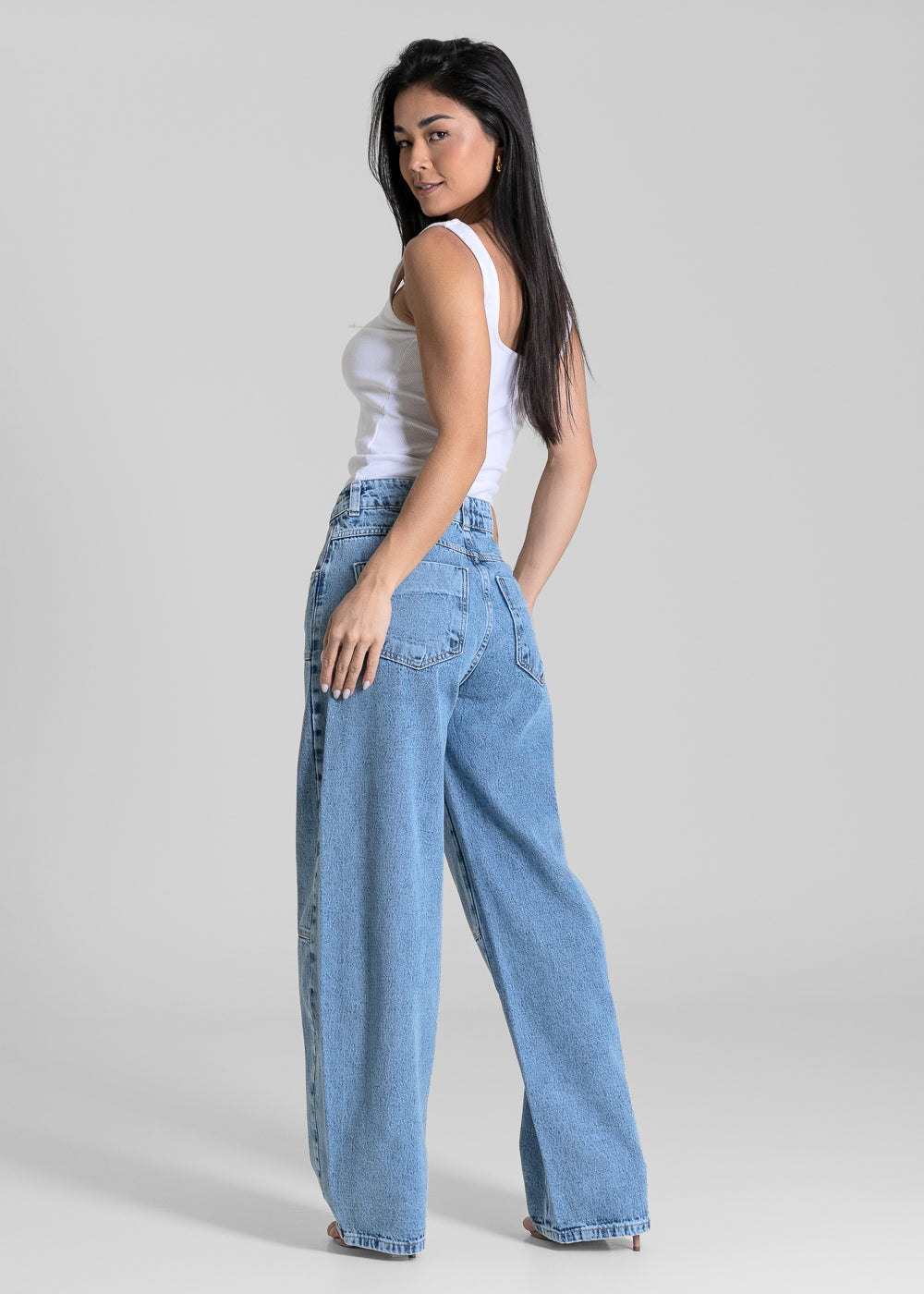 Calça Jeans Sawary Balloon - 284037 AZUL