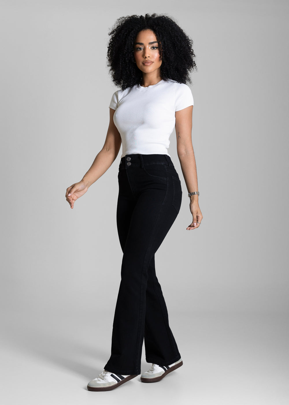 Calça Jeans Sawary Boot Cut Petit - 284050 PRETO
