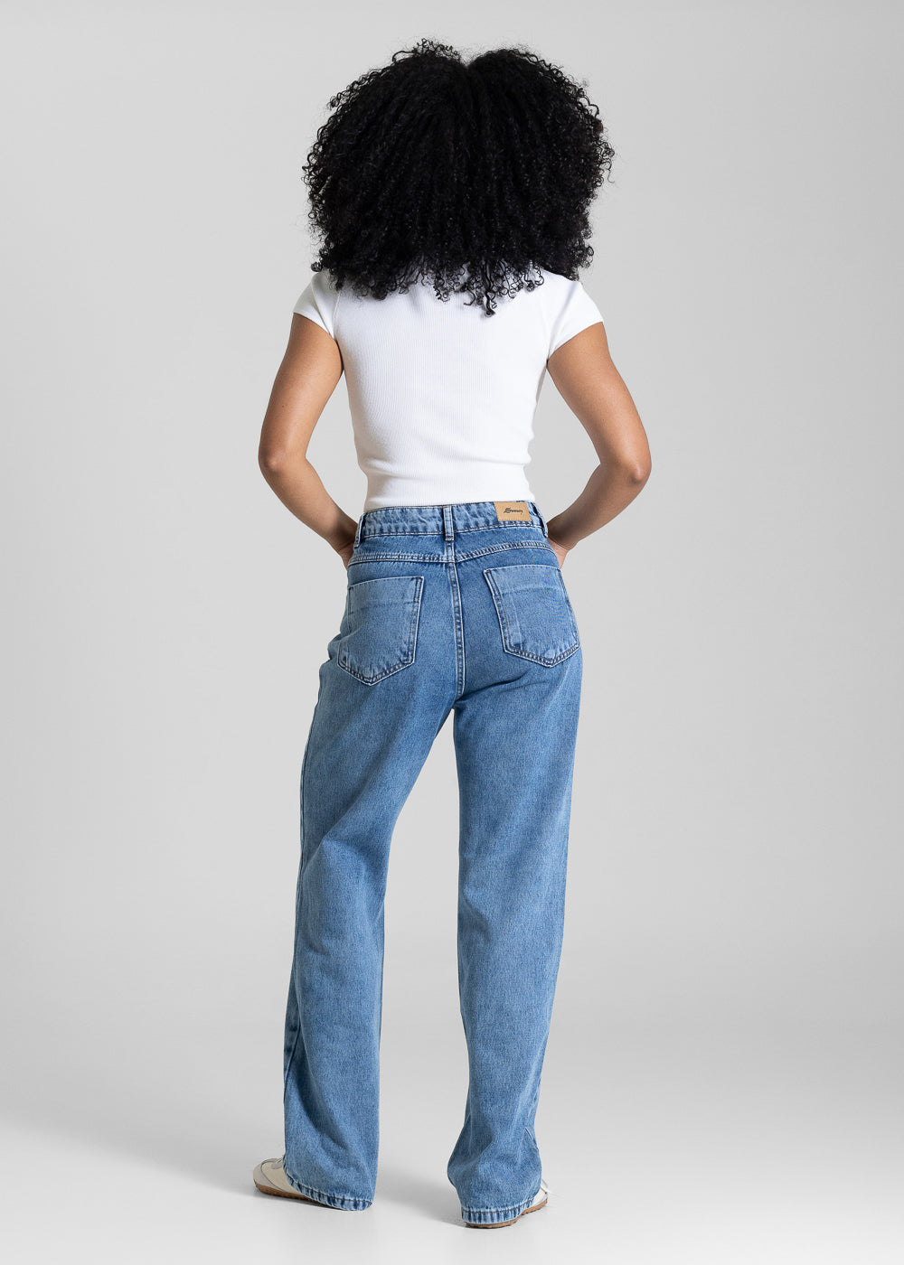 Calça Jeans Sawary Reta Petit - 284052 AZUL