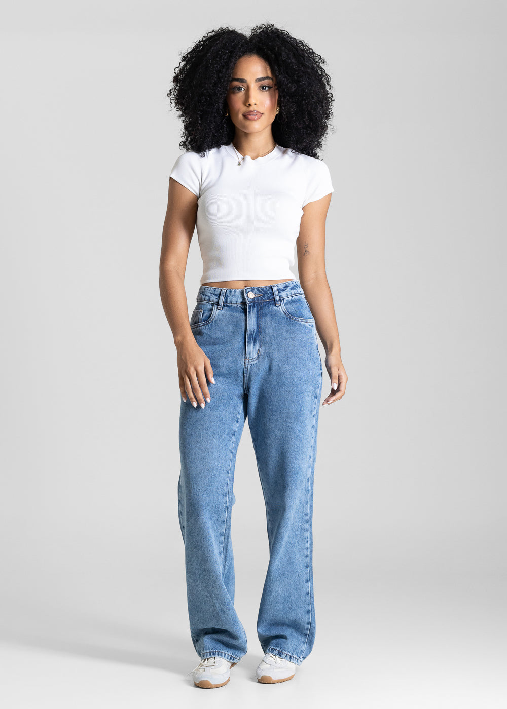Calça Jeans Sawary Reta Petit - 284052 AZUL
