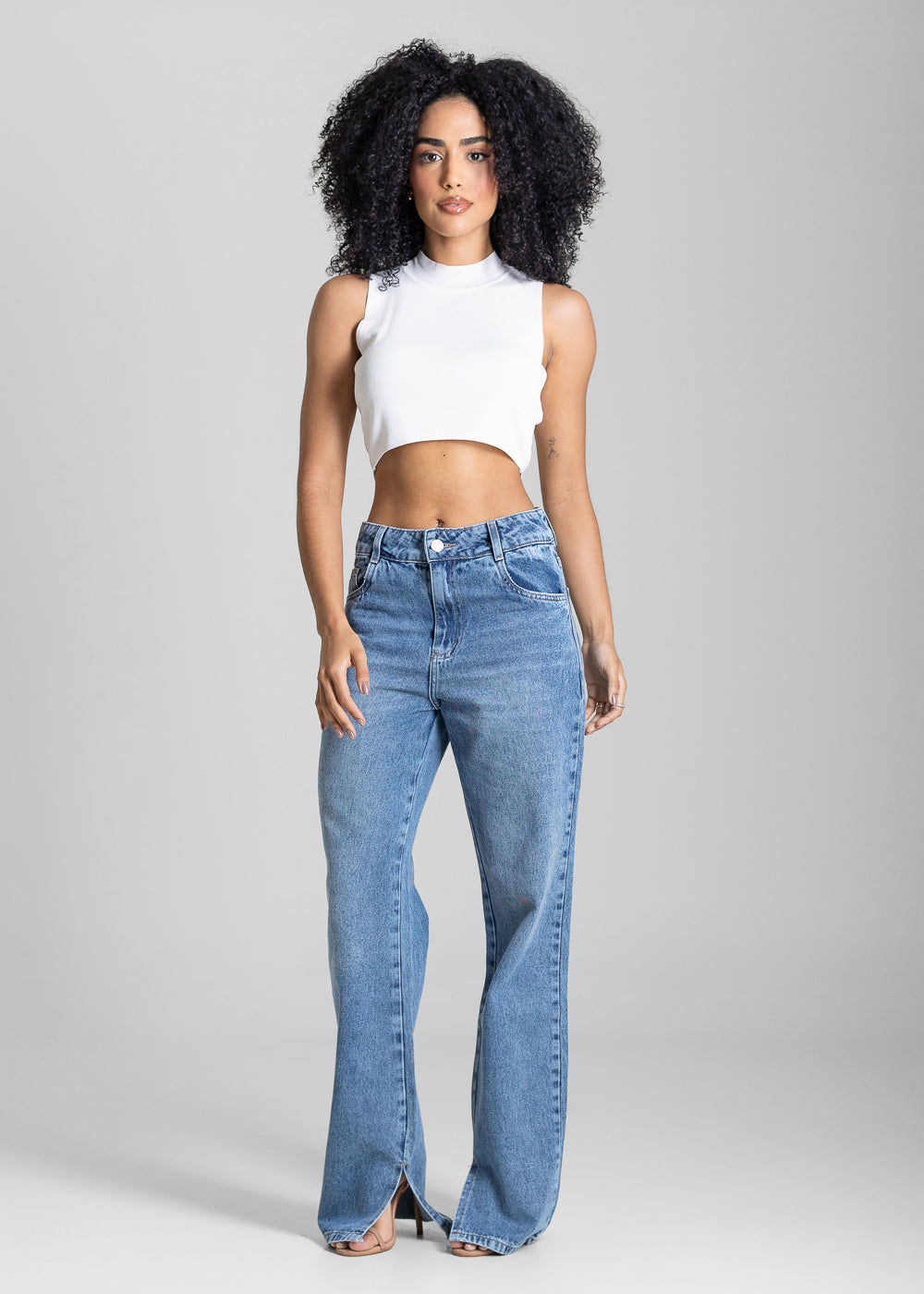 Calça Jeans Sawary Reta - 284053 AZUL