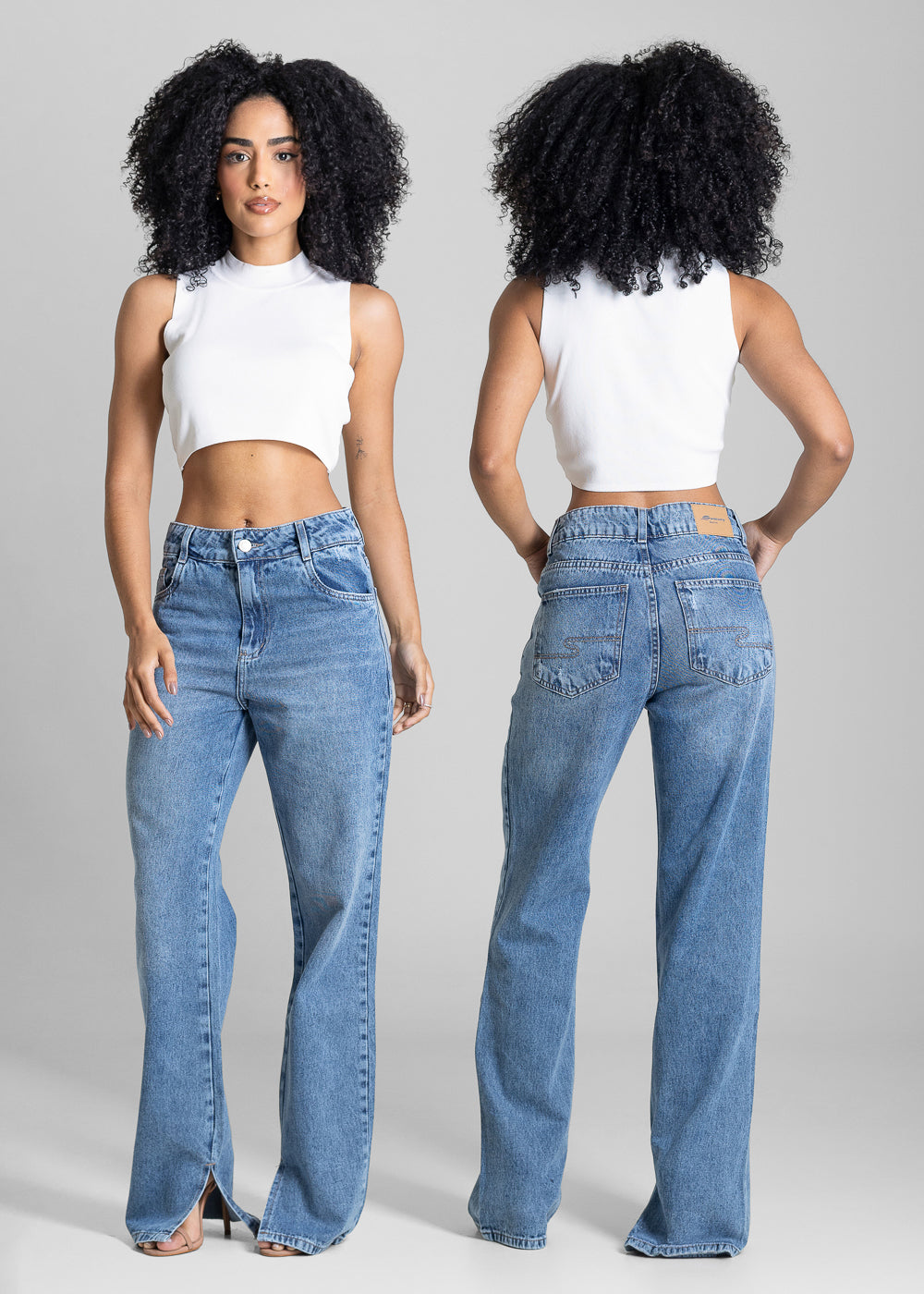 Calça Jeans Sawary Reta - 284053 AZUL