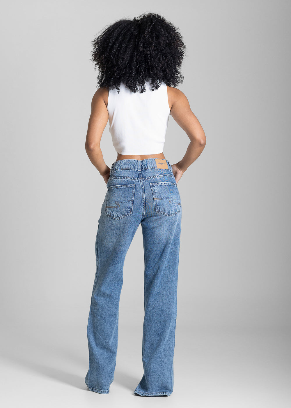 Calça Jeans Sawary Reta - 284053 AZUL