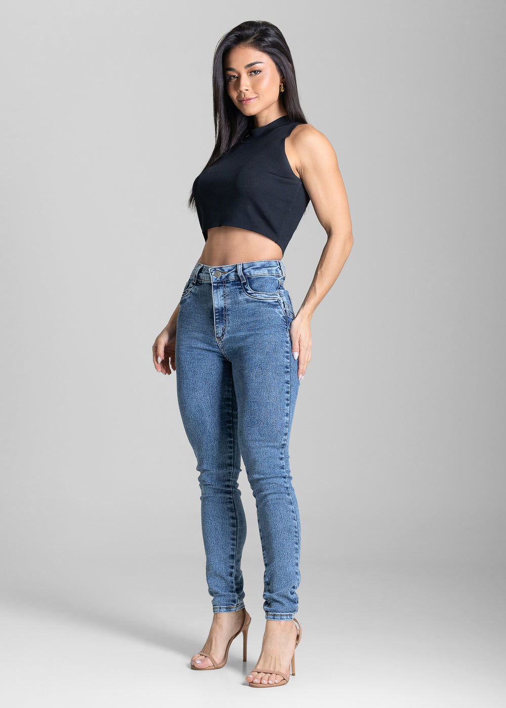 Calça Jeans Sawary Levanta Bumbum - 284061 AZUL