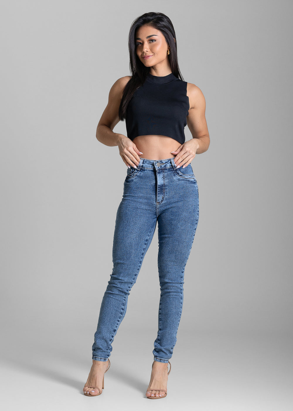 Calça Jeans Sawary Levanta Bumbum - 284061 AZUL
