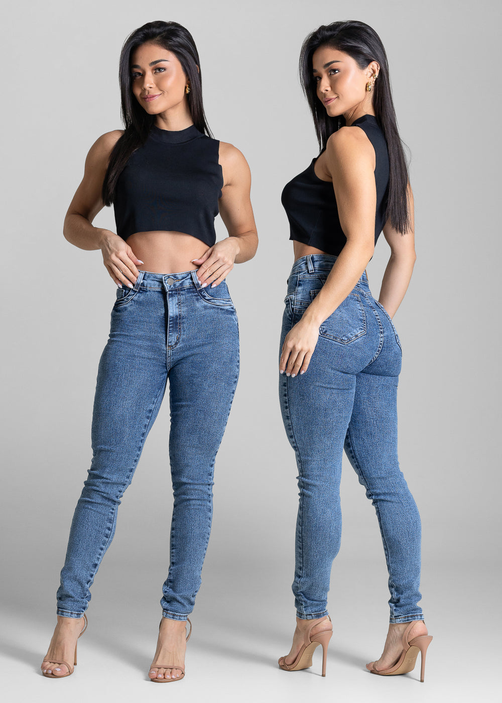 Calça Jeans Sawary Levanta Bumbum - 284061 AZUL