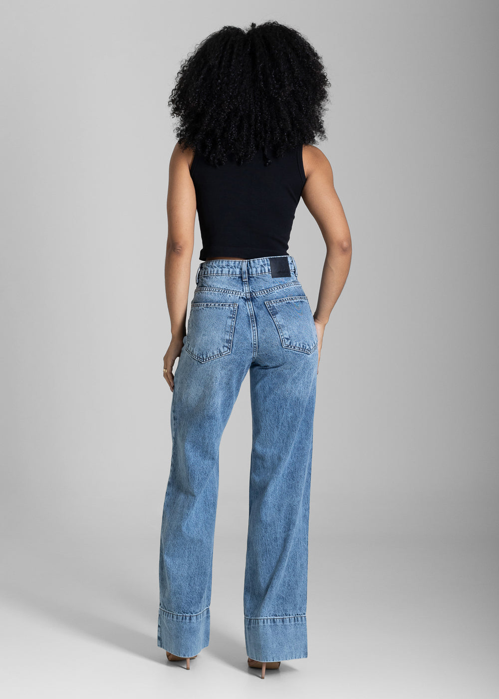 Calça Jeans Sawary Wide Leg - 284064 AZUL