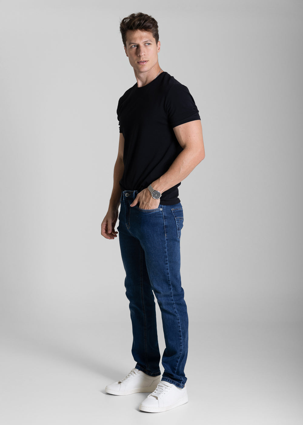 Calça Jeans Sawary Reta - 284068 AZUL