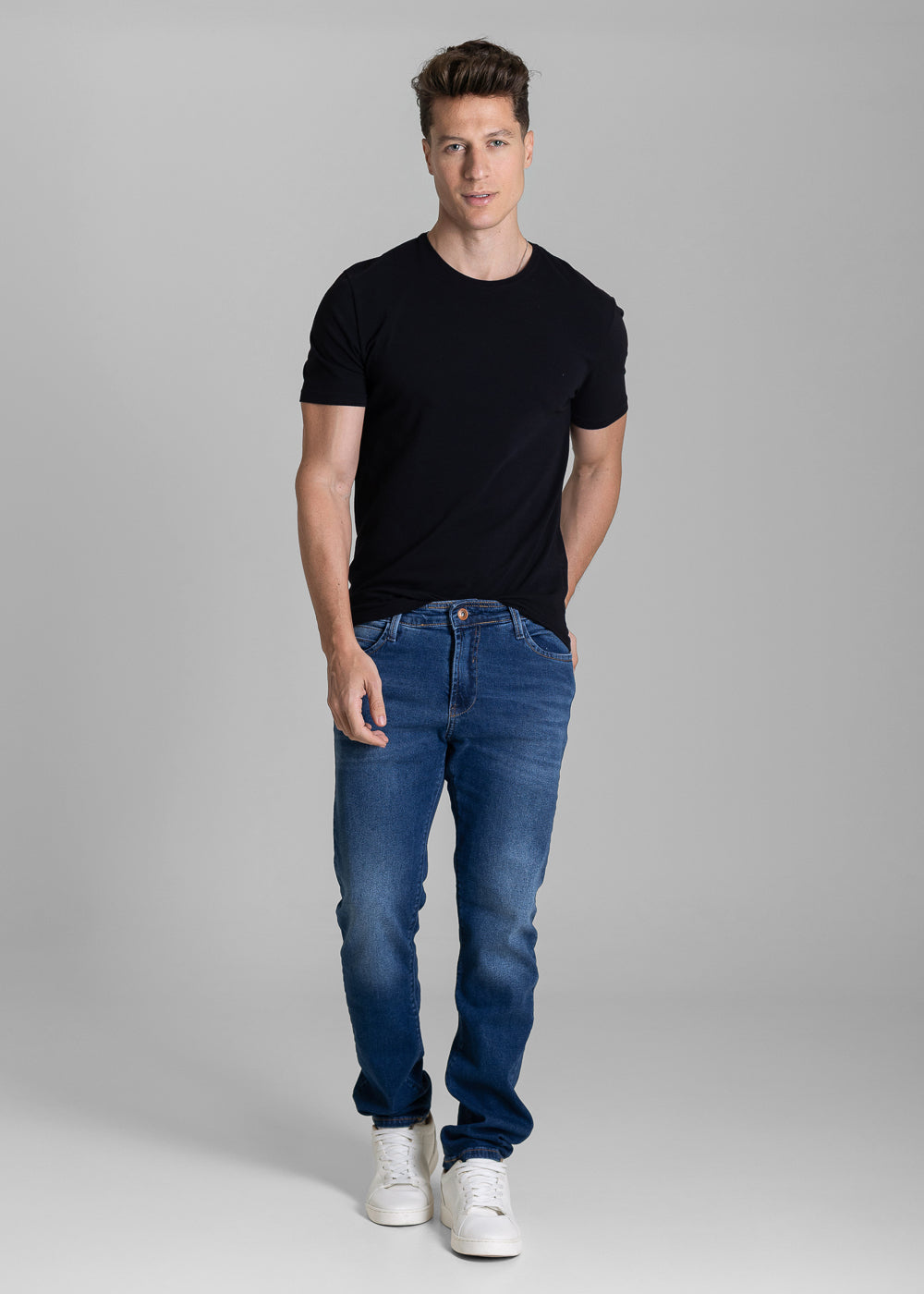 Calça Jeans Sawary Reta - 284069 AZUL