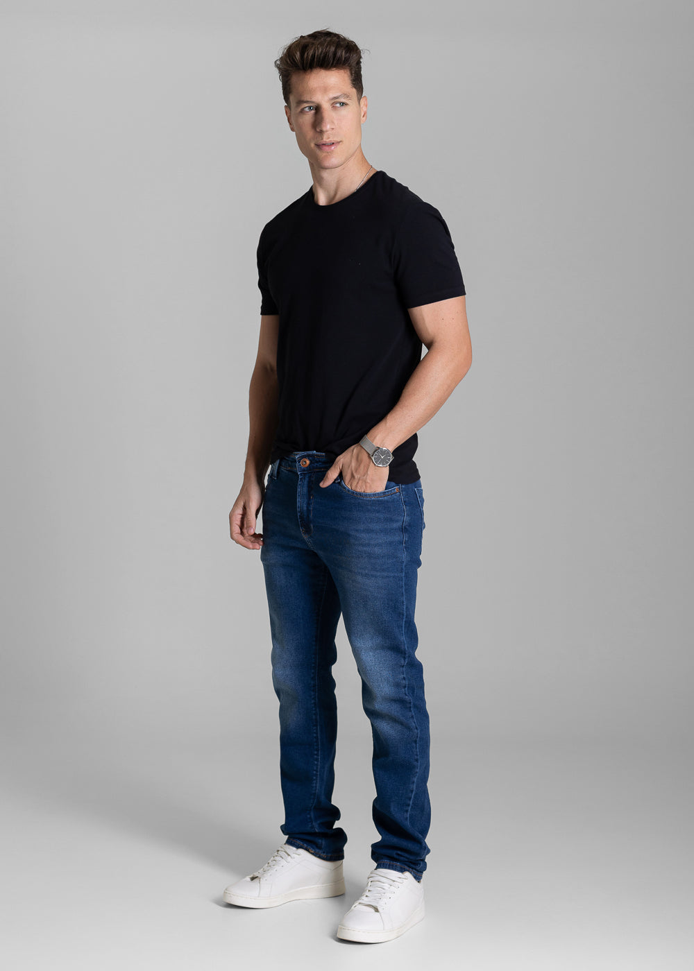 Calça Jeans Sawary Reta - 284069 AZUL