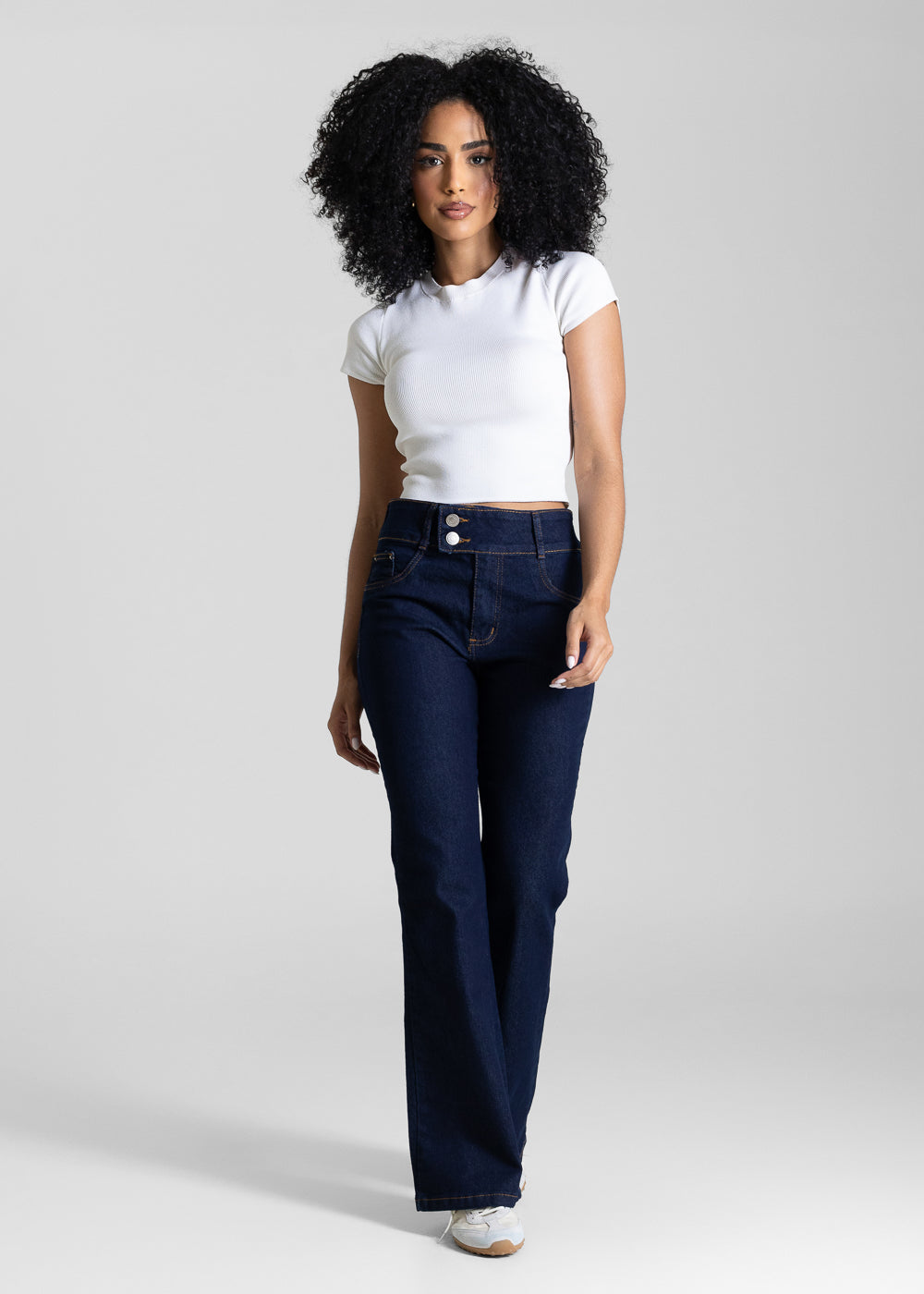 Calça Jeans Sawary Boot Cut Petit - 284077 AZUL
