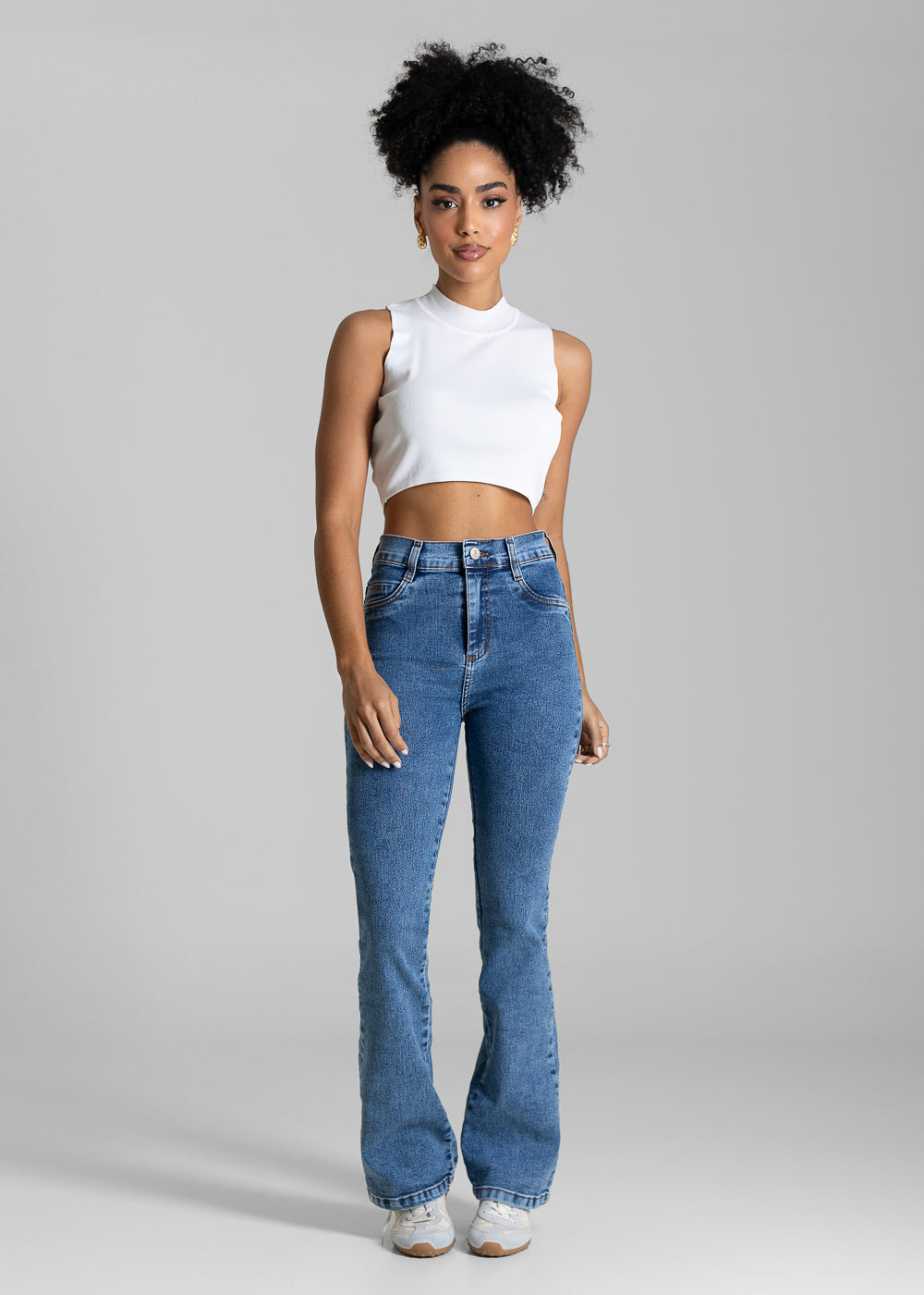 Calça Jeans Sawary Boot Cut Petit - 284083 AZUL