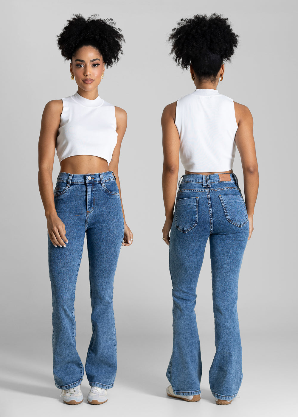 Calça Jeans Sawary Boot Cut Petit - 284083 AZUL