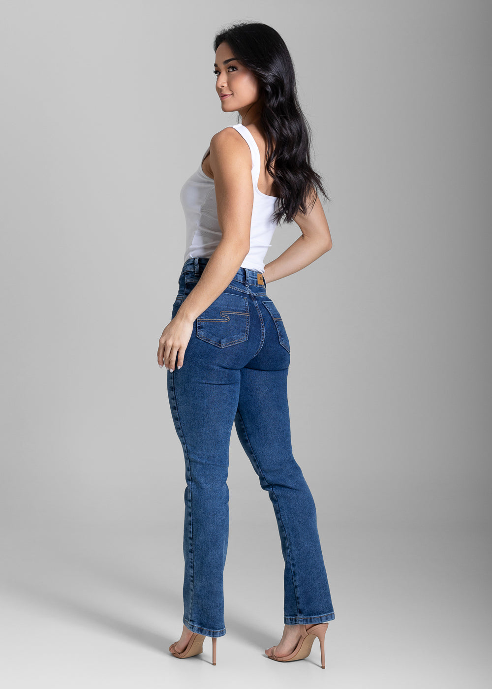 Calça Jeans Sawary Reta - 284092 AZUL