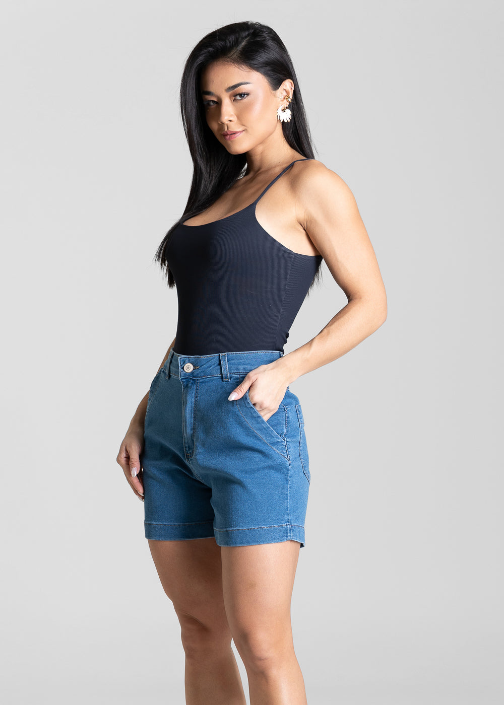 Shorts Jeans Sawary - 284097 AZUL