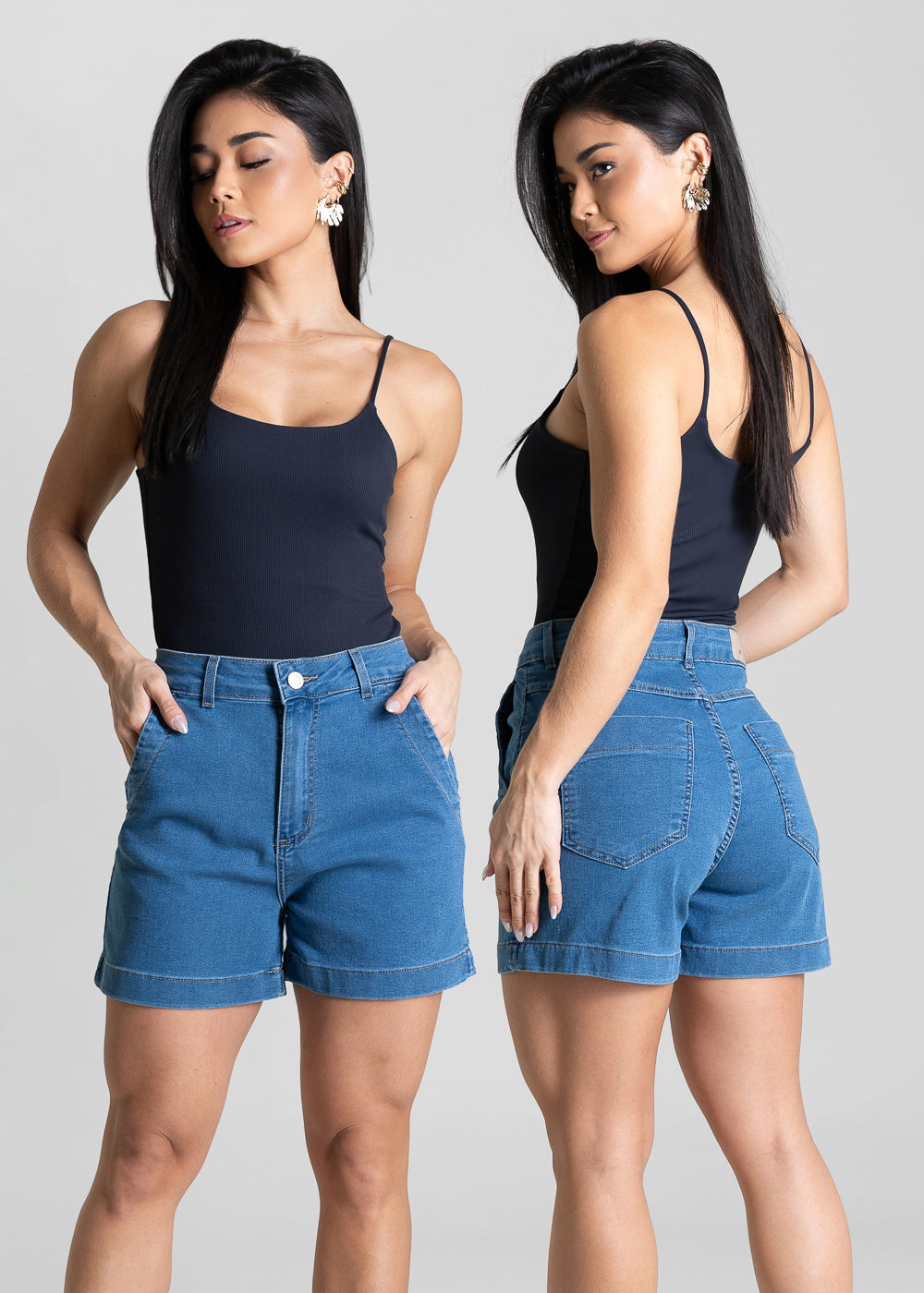 Shorts Jeans Sawary - 284097 AZUL