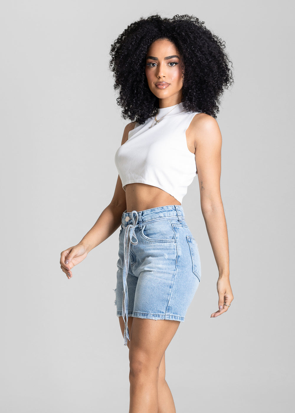 Shorts Jeans Sawary - 284099 AZUL