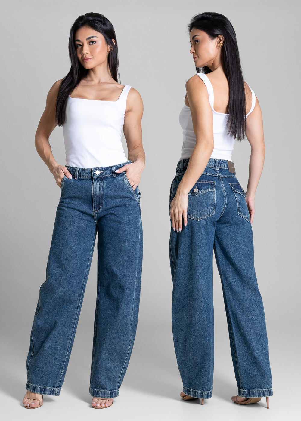 Calça Jeans Sawary Balloon - 284105 AZUL