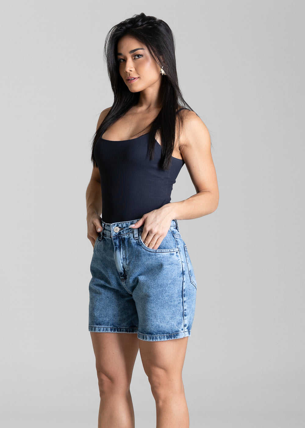 Shorts Jeans Sawary - 284107 AZUL