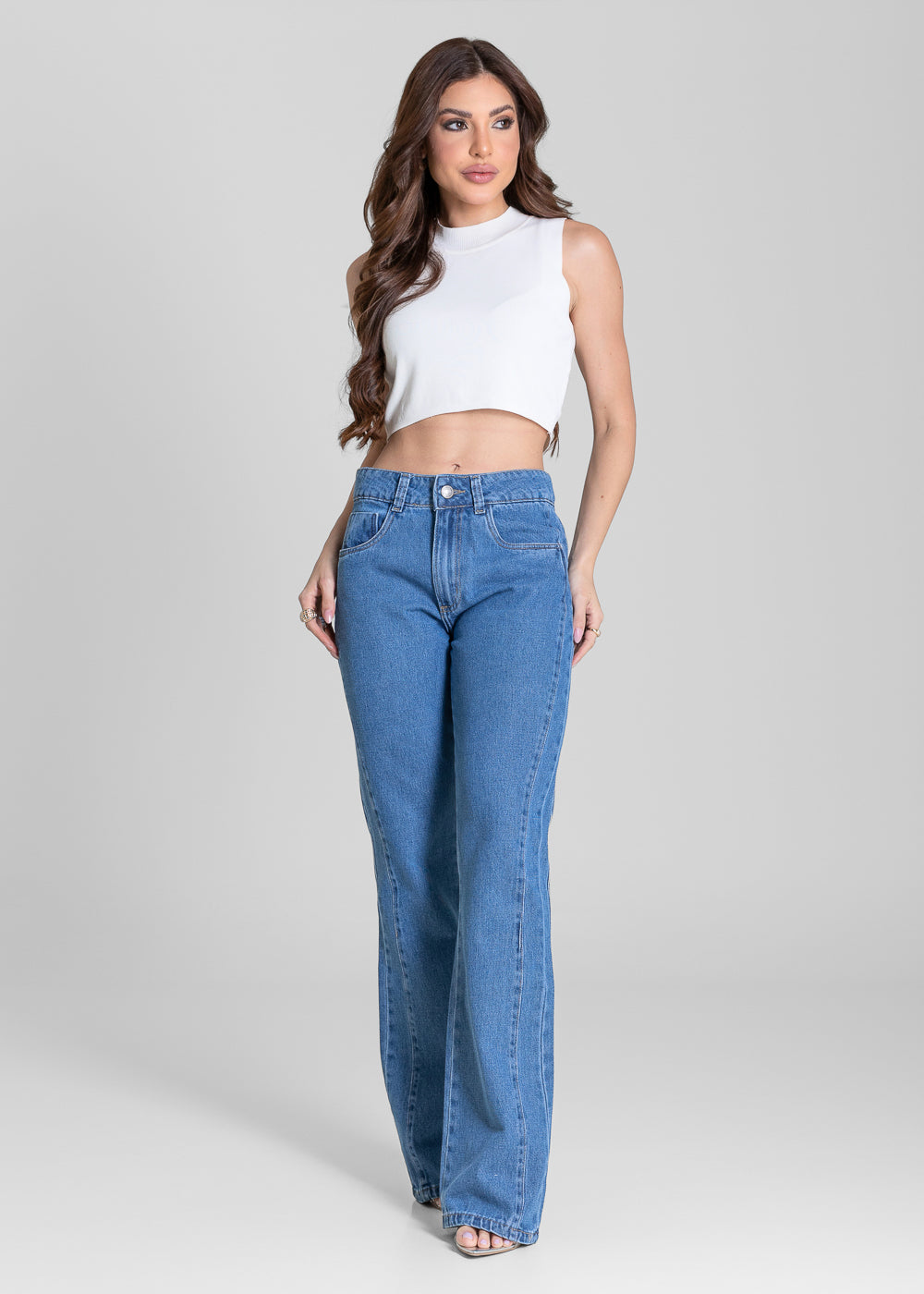 Calça Jeans Sawary Boot Cut - 284108 AZUL
