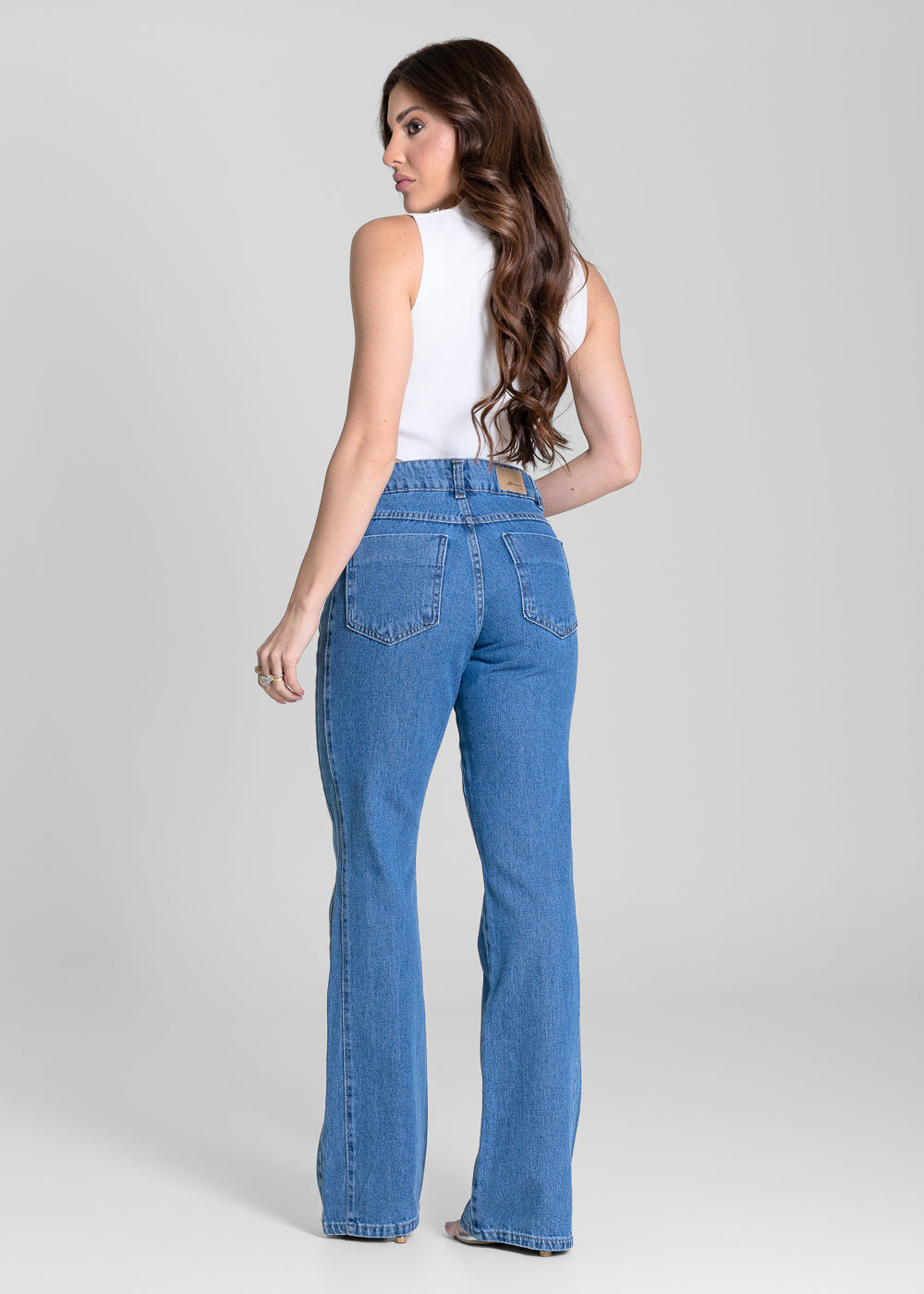 Calça Jeans Sawary Boot Cut - 284108 AZUL