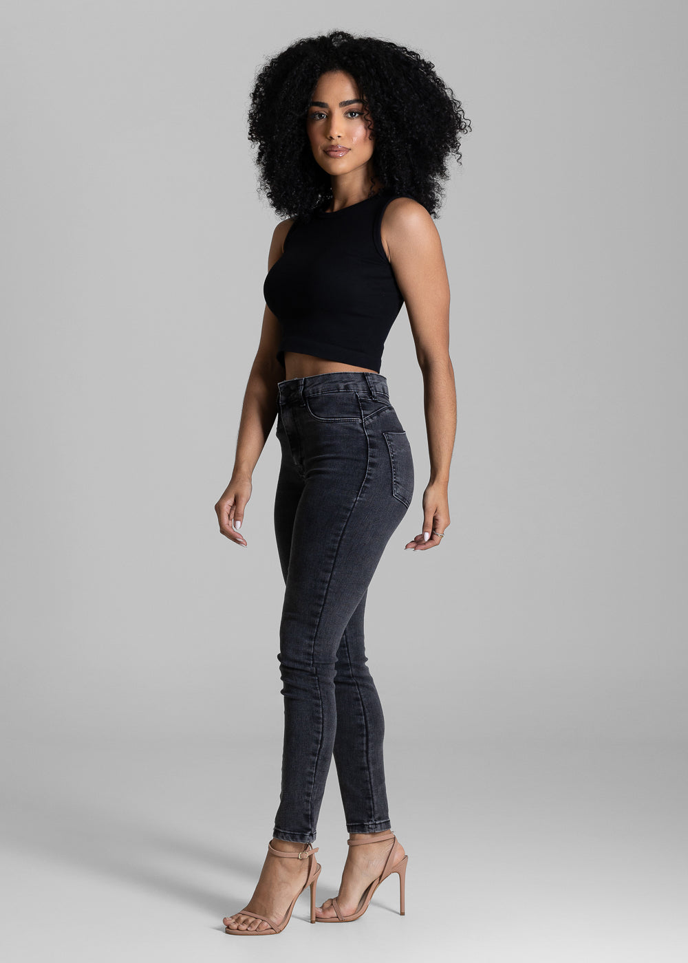 Calça Jeans Sawary Push Up - 284109 PRETO