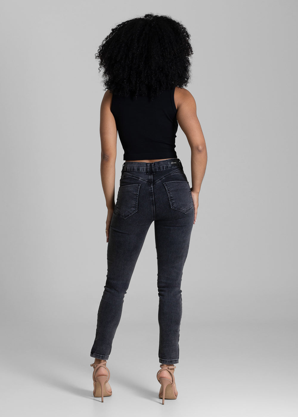 Calça Jeans Sawary Push Up - 284109 PRETO