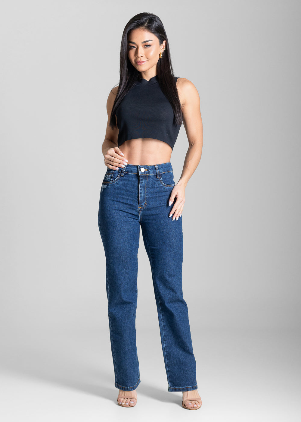 Calça Jeans Sawary Reta - 284113 AZUL