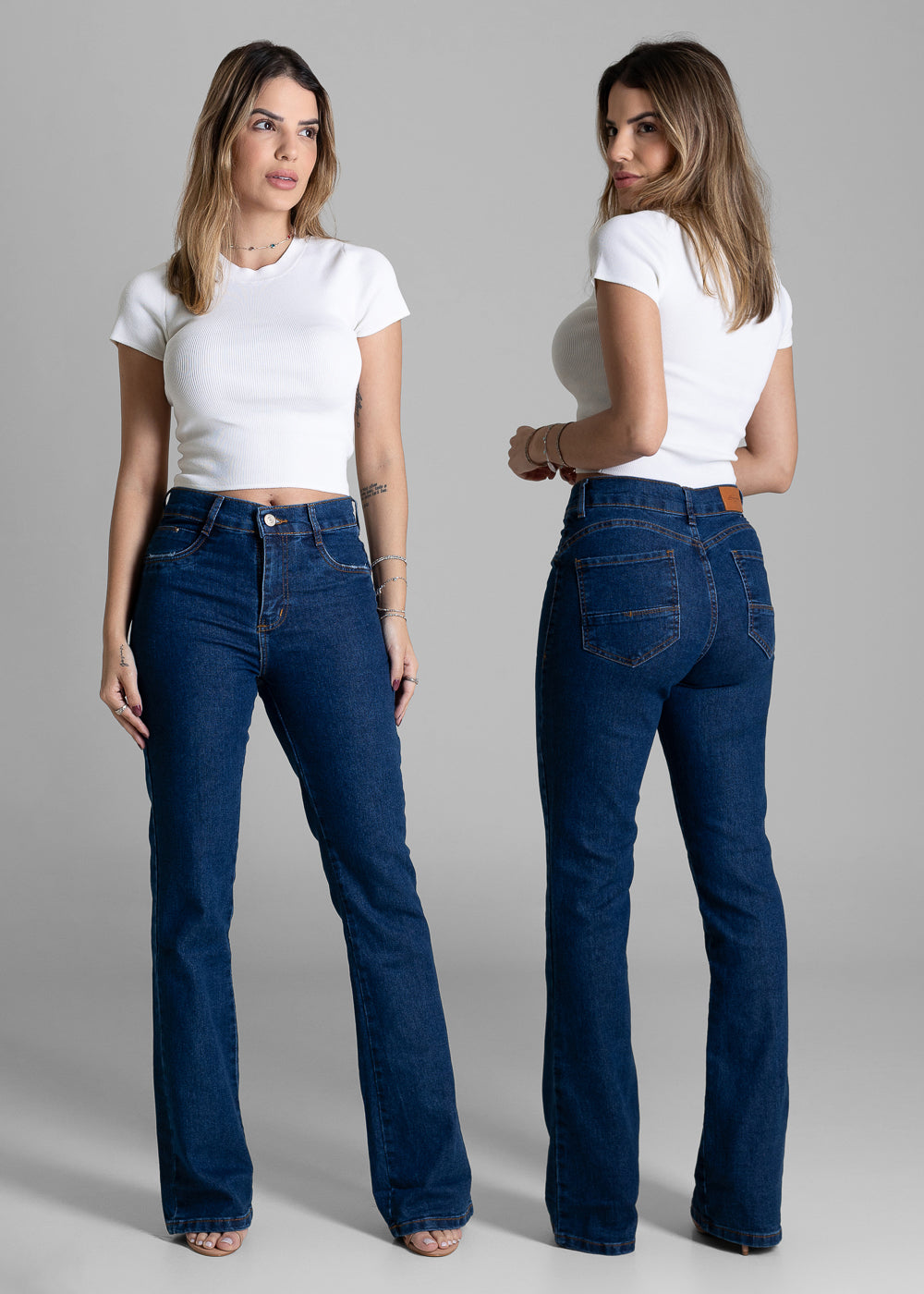Calça Jeans Sawary Heart - 284114 AZUL