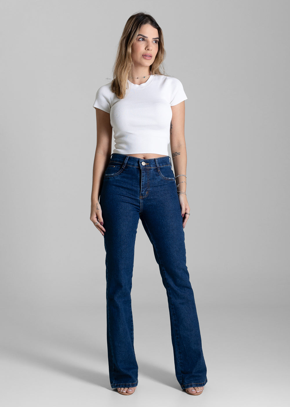 Calça Jeans Sawary Heart - 284114 AZUL