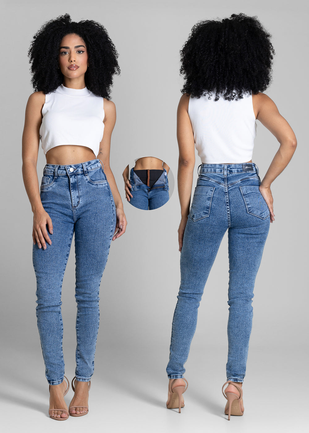 Calça Jeans Sawary Super Lipo - 284118 AZUL