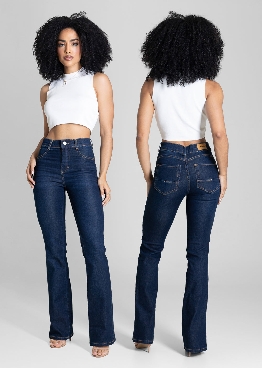 Calça Jeans Sawary Boot Cut - 284122 AZUL
