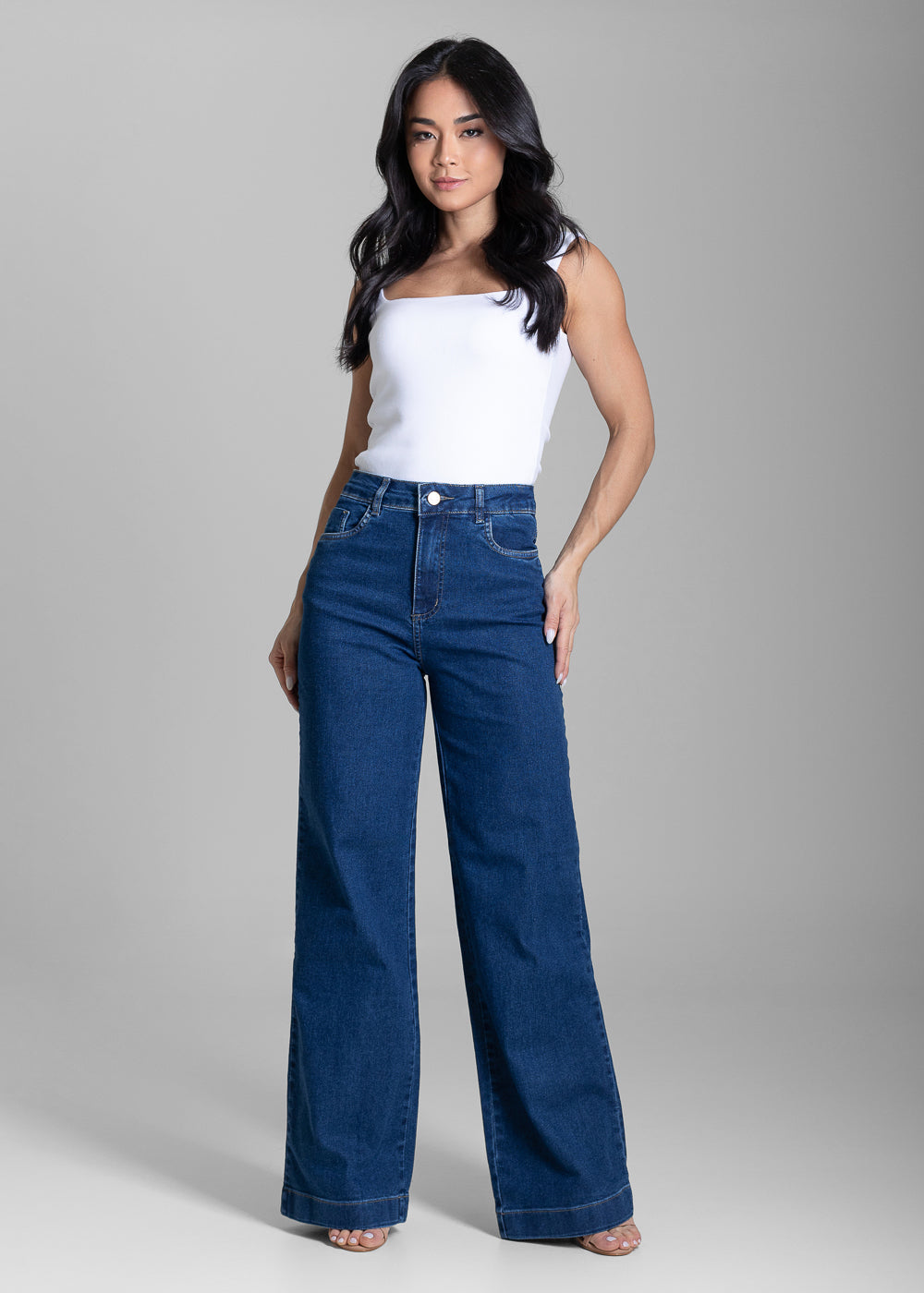 Calça Jeans Sawary Wide Leg - 284124 AZUL