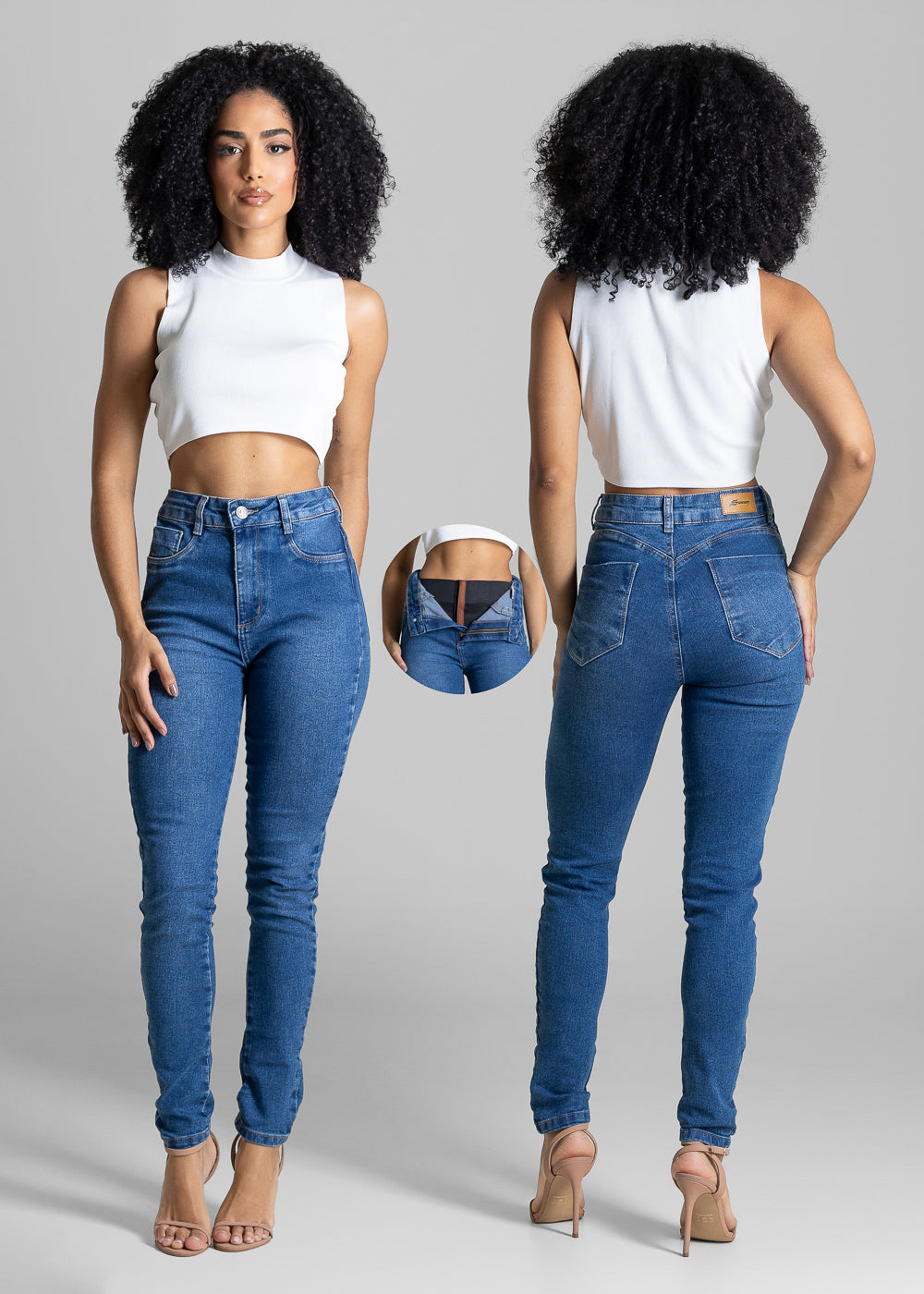 Calça Jeans Sawary Super Lipo - 284132 AZUL