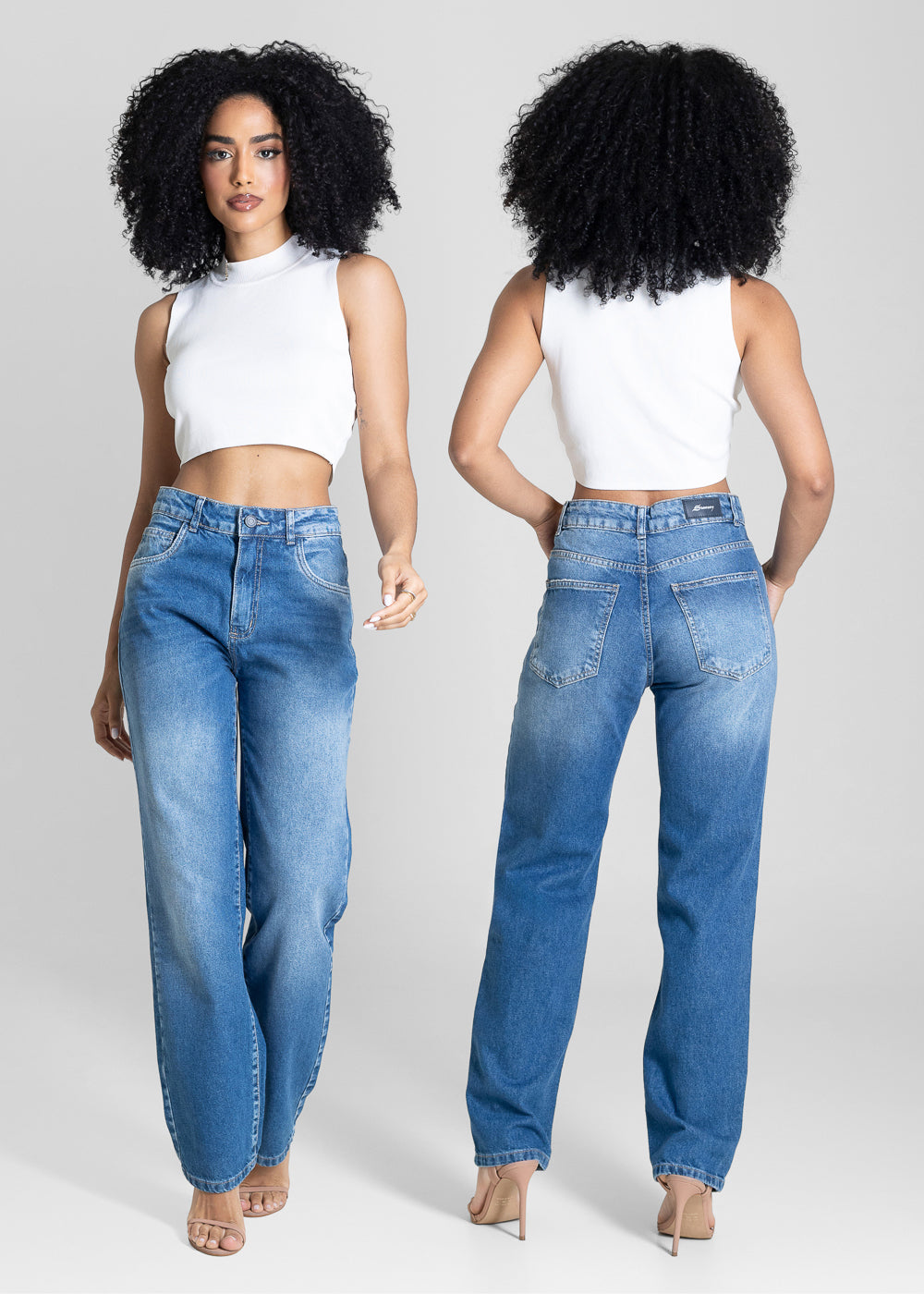 Calça Jeans Sawary Reta - 284138 AZUL
