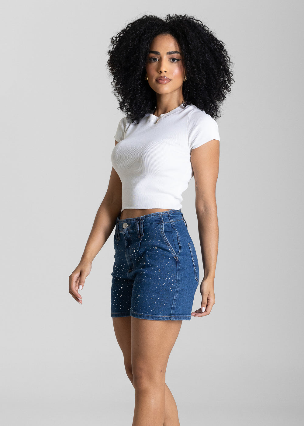 Shorts Jeans Sawary - 284146 AZUL