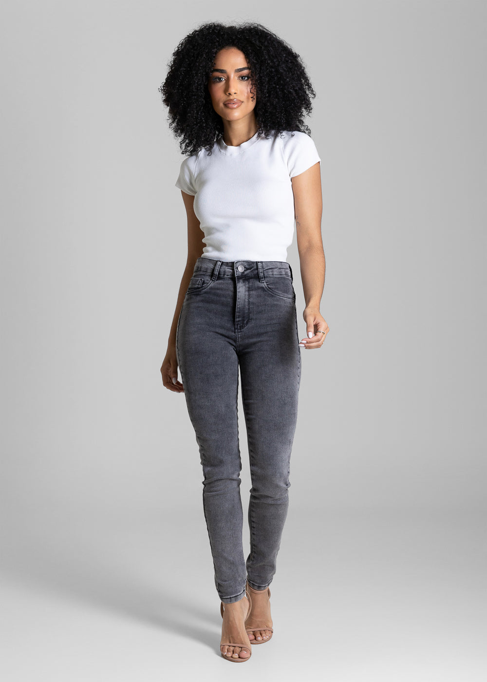 Calça Jeans Sawary Push Up - 284149 PRETO