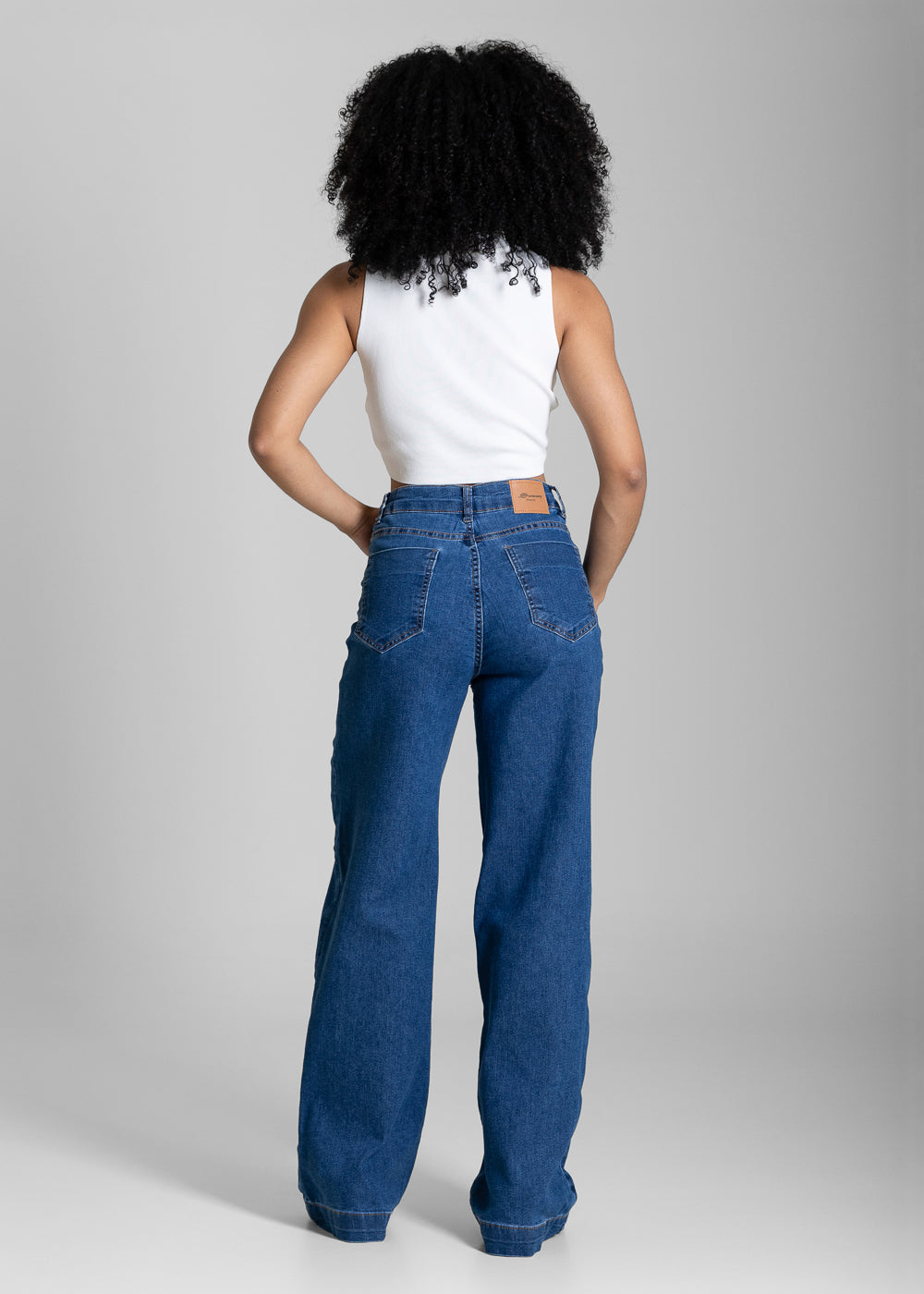 Calça Jeans Sawary Wide Leg - 284157 AZUL