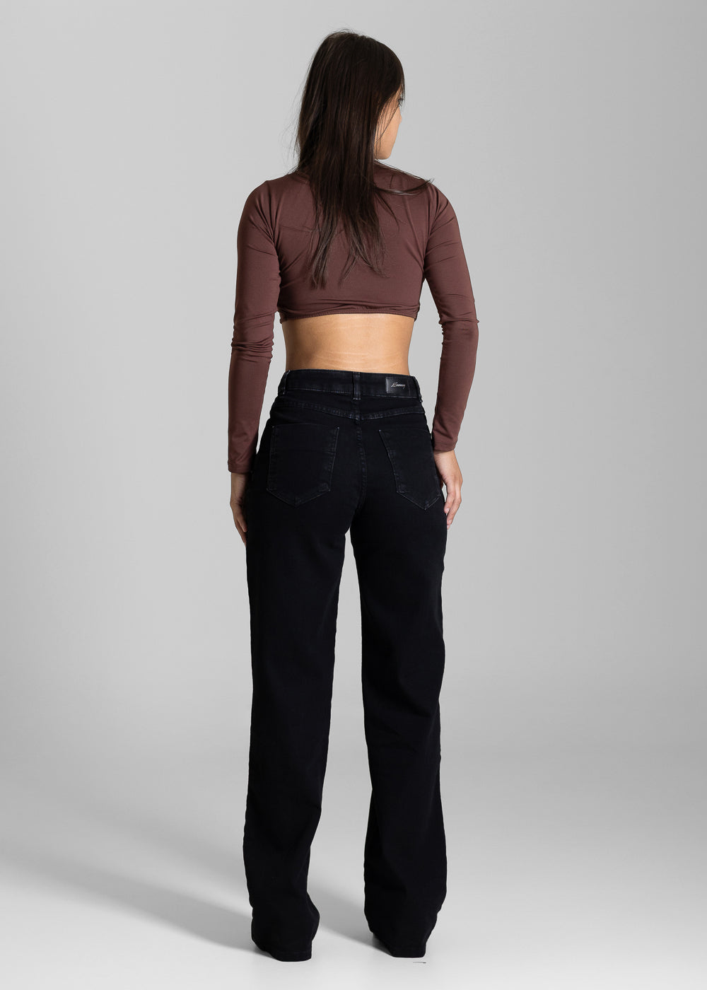 Calça Jeans Sawary Wide Leg - 284159 PRETO