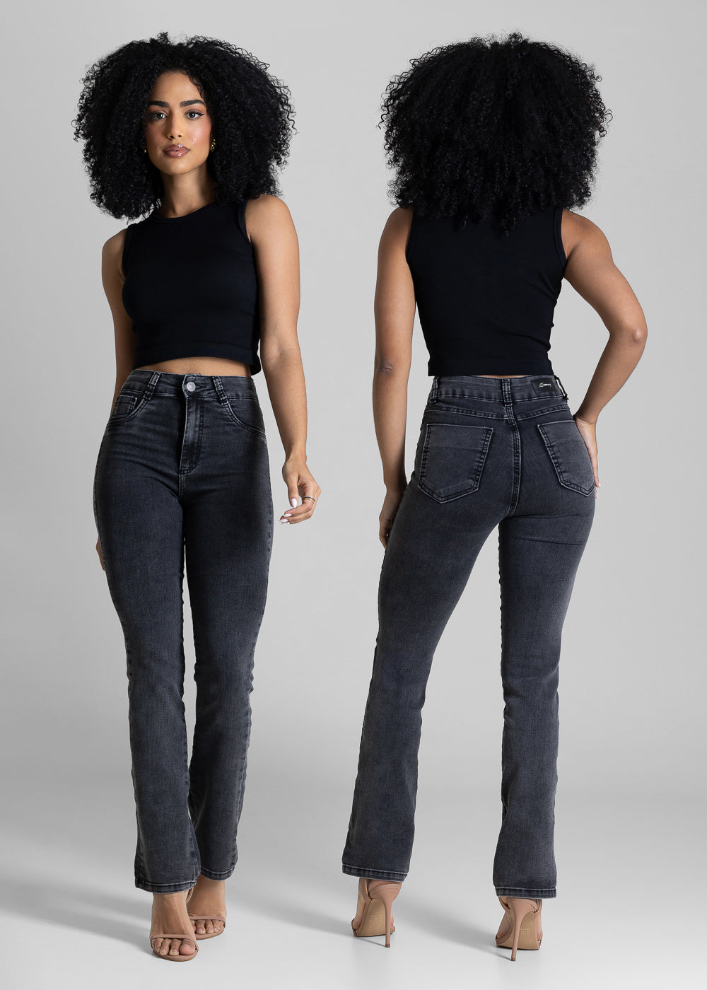 Calça Jeans Sawary Reta - 284161 PRETO